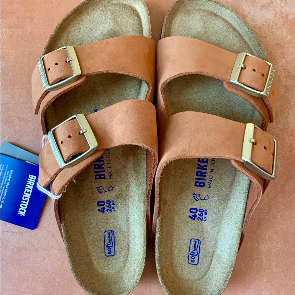 Birkenstock Arizona Pecan Leather Sandals